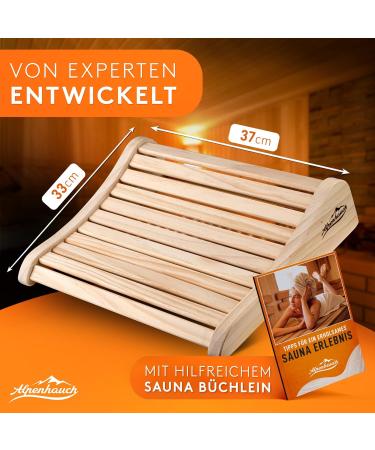 Alpine Breath Sauna Headrest | 100% Natural Wood | Ergonomic & Comfortable Sauna Head Support for Infrared Cabins | Premium Sauna Accessories - Buy Online on GoSupps.com