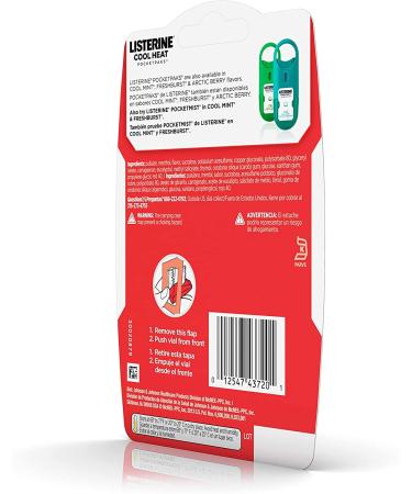 Listerine Cool Heat Pocketpaks Breath Strips - Cinnamon Flavor - 24 Strips x 3 Pack - Kills Bad Breath Germs - Oral Care Freshener for Long-lasting Fresh Breath - Buy Online on GoSupps.com