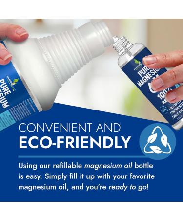 Pure Magnesium Oil Spray 8oz - Topical Magnesium Spray for Sleep Extra Strength - Less Sting - Less Itch - 100% Natural and Organic Oil - Made in USA - 2 Pack Pure Magnesium 8 Fl Oz (Pack of 2) - Buy Online on GoSupps.com