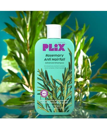 PLIX Rosemary Advanced Anti Hair Fall Shampoo - 200ml | Sulphate & Paraben Free | All Hair Types | Reduces Breakage for Men & Women - Buy Online on GoSupps.com