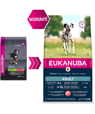 Eukanuba Adult Dog Dry Food For Large Breed Salmon & Barley 2.5kg - Buy Online on GoSupps.com