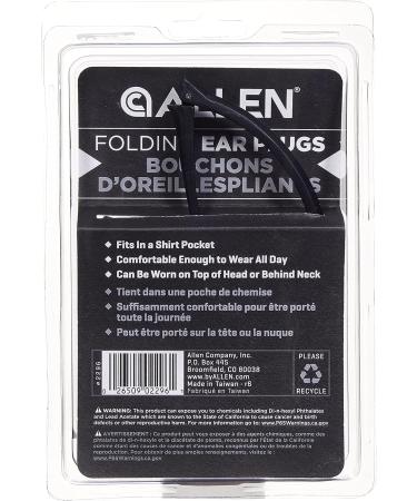 Allen Company Banded Folding Ear Plugs NRR 22dB - Multi, One Size | 2296 - Buy Online on GoSupps.com