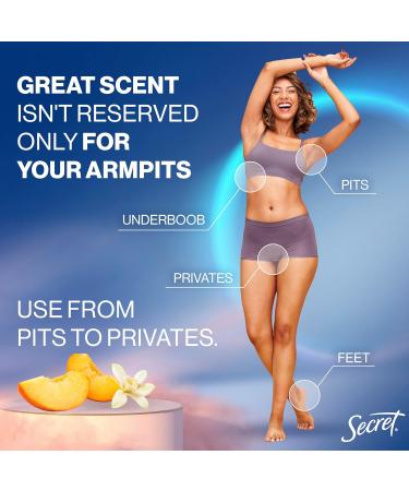Secret Whole Body Deodorant Cream for Women Peach & Vanilla Blossom Scent Aluminum Free Deodorant 72 HR Odor Protection 3.0 oz - Buy Online on GoSupps.com