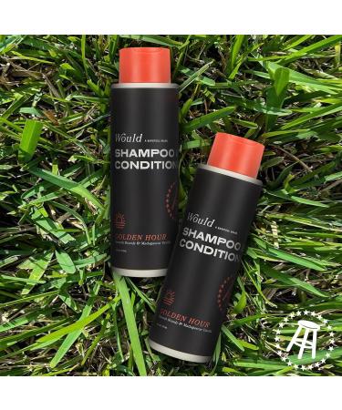 WOULD Men's 2-in-1 Shampoo & Conditioner - 16 oz Dual Action for Fresh Hair Oakmoss & Pink Pepper Scent - Shop Internationally - Buy Online on GoSupps.com