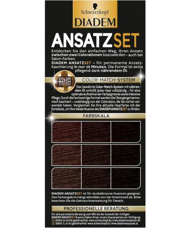 DIADEM ROOT SET A4 Dark Brown Hair Color - 1 Pack (22 ML) | Root Concealment for International Shipping - Buy Online on GoSupps.com