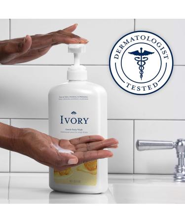 Ivory Gentle Body Wash - Family-Friendly Hypoallergenic Honey Scent 35 oz | Dye-Free Paraben-Free Silicone-Free International Shipping - Buy Online on GoSupps.com