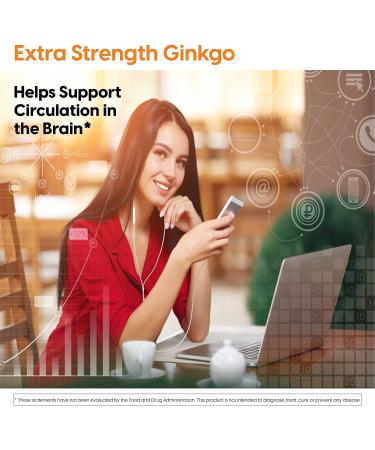 Doctor's Best Extra Strength Ginkgo Biloba 120 mg - 360 Veggie Caps for Memory & Focus - Buy Online on GoSupps.com