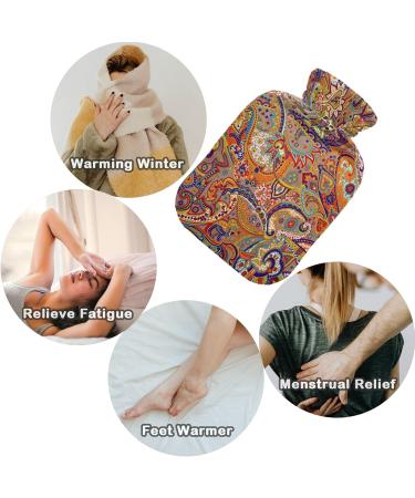 Buy Naanle Vintage Paisley Hot Water Bottle - 2L Heat & Cold Therapy for Back Pain Relief - Buy Online on GoSupps.com