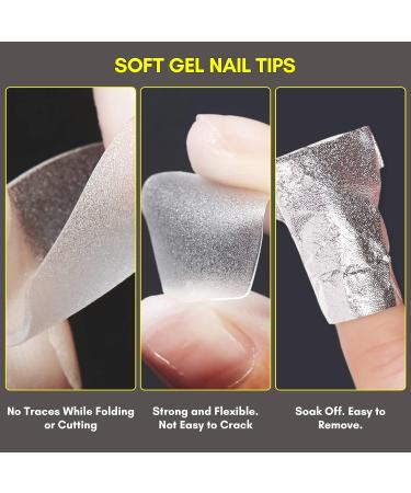 Makartt Coffin Nails Tips Extra Short 360 PCS - Pre-buffed Soft Gel Full Cover 15 Sizes, Ballerina Fake Nails for Nail Extension - Clear Press On, Soak Off Gelly Tips - Nail Supplies - Buy Online on GoSupps.com