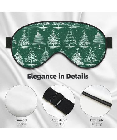 Adjustable Double-Sided Christmas Trees Sleep Mask | Soft Eye Covers for Perfect Shading & Reduced Eye Edema | International Shipping Available - Buy Online on GoSupps.com