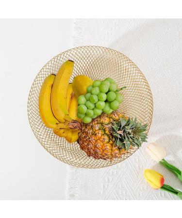 Fruit Basket Fruit Bowl Metal Wire Woven Fruit Storage Bowl Basket for Kitchen Large Mesh Fruit Stand for Pineapple Kitchen Organizers and Storage (Color : A Size : 12 * 25cm) - Buy Online on GoSupps.com