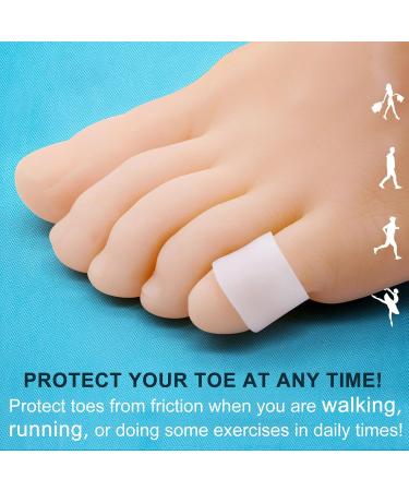 8 Pairs Silicone Toe Cuffs & Caps for Men & Women | Relief for Bubbles Hammer Toe & Ingrown Nails - Buy Online on GoSupps.com