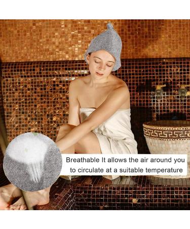 Saunaut 6-Piece Felt Sauna Cap Set | Sauna Hats Gloves Shower Caps for Men & Women | Easy to Hang International Shipping - Buy Online on GoSupps.com