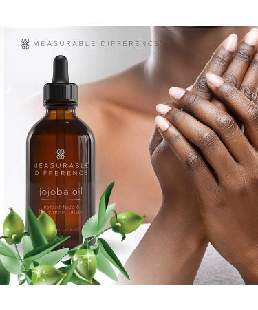 Measurable Difference Cold Pressed Refined Jojoba Oil - Hydrating Face Oil - 4oz - Buy Online on GoSupps.com