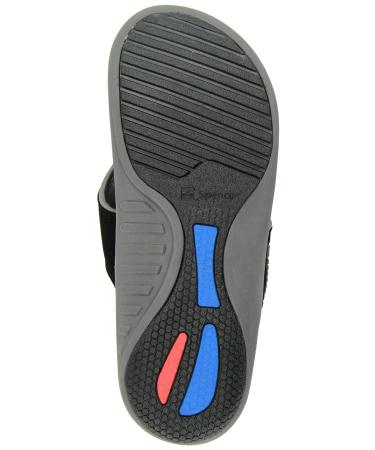 Polysorb Total Support Yumi Sandals Black/Pewter Men's Size 8 - Orthopedic Comfort - Buy Online on GoSupps.com