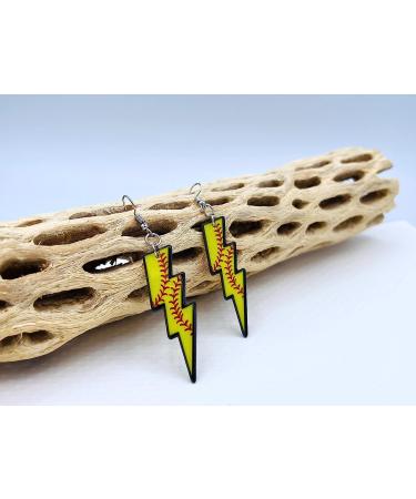 Sports Acrylic Earrings for Women and Girls | Softball, Basketball, Baseball, Football, Volleyball Gifts | Mom and Girls Earrings - Buy Online on GoSupps.com