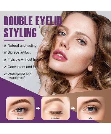 Invisible Double Eyelid Stripes - 480 Sluent Plant Tape Instant Lift Eyelid Bands with Fork Rods - Buy Online on GoSupps.com