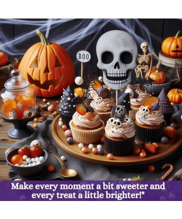 Confect Mix White Orange & Black Pearl Sprinkles & Jimmies | Witch Hat & Pumpkin Sprinkles | Spooky Sprinkles | Halloween Sprinkles | Pumpkin Witchery Sprinkles - 50 gms HLWN BOX-11 - Buy Online on GoSupps.com