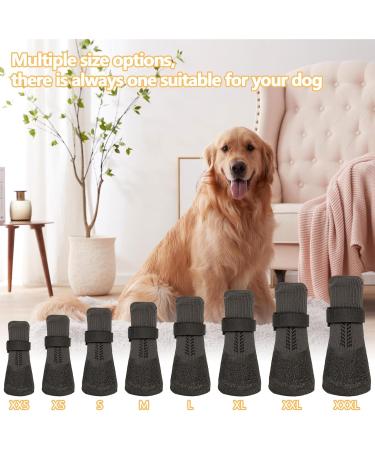 Verdpe Dog Shoes - 4 Pack Anti-Slip Paw Protection Socks for Outdoor Use Adjustable Straps Size L - Buy Online on GoSupps.com