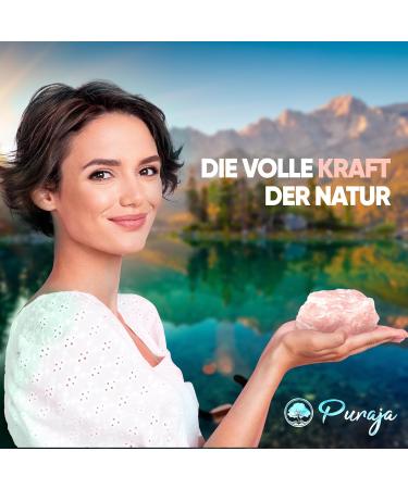 Puraja Rosenquarz Naturstein | Premium Healing Stone & Decorative Quartz | 200-300g - Ideal for Water Computation & Good Luck - Buy Online on GoSupps.com