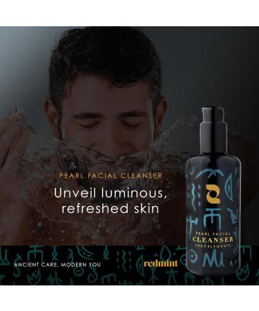 Redmint Pearl Facial Cleanser | Natural Deep Pore Hydrating Face Wash with Pearl & Goji | 200ml for Radiant Skin - Buy Online on GoSupps.com