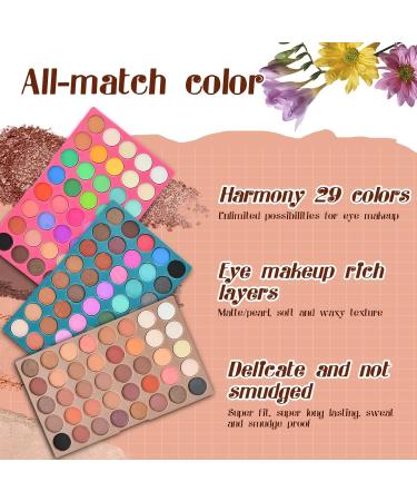 Palette de Fards Paupi res 120 Couleurs Professional Makeup Palette d'Ombres Teintes Paillet es Et Mattes Hautement Pigment es Palettes de Maquillag R sistante L'eau Pour F te Cosplay Et - Buy Online on GoSupps.com
