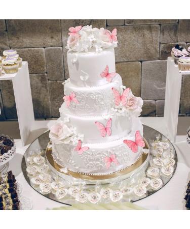 TIESOME 40 Pcs Edible Butterflies for Cake Decorating Vivid Edible Butterfly Cake Topper Edible Butterfly Cupcake Decorating for Wedding Birthday Anniversary Flower Themed Party Decorating - Buy Online on GoSupps.com