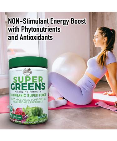 Country Farms Super Greens Alkalizing Formula - Unflavored 10.6 oz (300 g) | Healthy Greens Powder - Buy Online on GoSupps.com