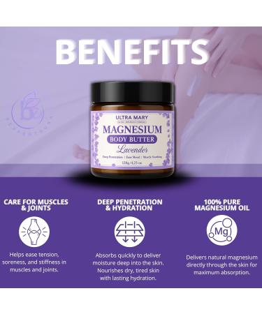Joint Support UltraMary+(90 Capsules)+Magnesium Body Butter(4.23oz) Glucosamine 1500mg Chondroitin MSM Turmeric & Boswellia Muscle & Joint Relief Combo Lavender Scent Articulaciones & M sculos - Buy Online on GoSupps.com