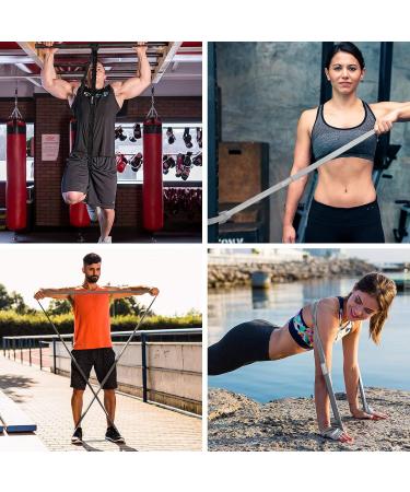 Long Resistance Bands WeluvFit Workout Bands Resistance for Women and Men Fitness Loop Booty Stretch Exercise Bands for Full Body Workout & Weight Training Pull Up Assistance Bands for Home GYM Light Gray Gray Dark Gray Black - Buy Online on GoSupps.com