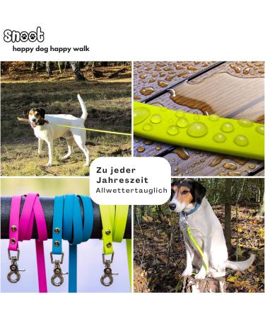 10m Neon Yellow Dog Leash with Carabiner | Durable Water & Dirt Repellent Towline for Strong Dogs - Shop Internationally! - Buy Online on GoSupps.com