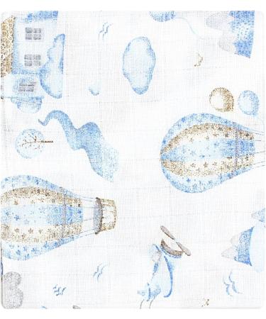 Tuptam Baby Mull Diapers Spit Towels - 70x80 cm 10 Pack Balloons Blue Jungle Green Car Yellow Dog Stars Gray - Soft & Absorbent - Buy Online on GoSupps.com