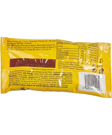  Mars M&M's Peanut Bag of Bars 45 g - Buy Online on GoSupps.com