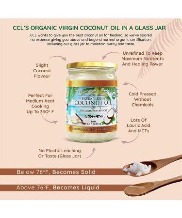 Organic Extra Virgin Coconut Oil 33.81 oz - Cold Pressed, Unrefined Superfood for Hair, Skin, Cooking - Keto & Paleo Diet Friendly - Buy Online on GoSupps.com