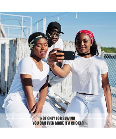 Jetec 1/2 Inch x 100 Yards Double Fold Bias Tape - 2 Rolls Black and White - DIY Sewing Garment Accessories - Buy Online on GoSupps.com