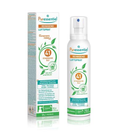 Puressentiel Purifying Air Spray With 41 Essential Oils - Room And Home Spray - Instantly Freshens The Air - Infused With Essential Oils - Eliminates Unpleasant Odors - Aromatherapy Based - 200 Ml