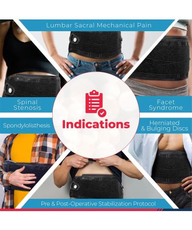 Lower Back Brace for Men & Women | Lumbar Support for Pain Relief Spinal Stenosis & Sciatica Recovery | International Shipping Available - Buy Online on GoSupps.com