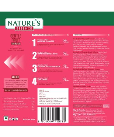 Nature's Essence Gentle Fruit Facial Kit - 45g & 30ml | International Shipping Available - Buy Online on GoSupps.com