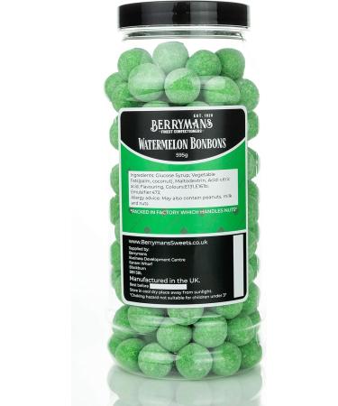 Watermelon BonBons Gift Jar by Berrymans Sweet Shop - Classic Retro Sweets with Traditional Taste - Buy Online on GoSupps.com