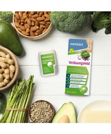 Sanotact Digestive Hero - 6x40 Mini Tablets for Bloating Flatulence & Stomach Pain | On-the-Go Digestive Support - Buy Online on GoSupps.com