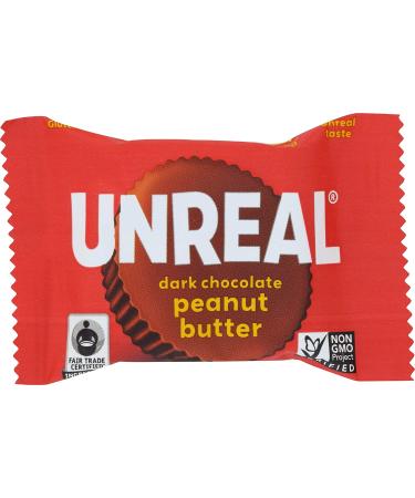 UNREAL Dark Chocolate Peanut Butter Cups - Vegan, Gluten Free, Low Sugar | 40 Count - Buy Online on GoSupps.com