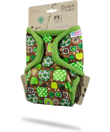 Petit Lulu Size 2 Prefold Powers Diapers (5-16 kg) - Washable Waterproof Cloth Diaper Pants Made in EU - Apple Cider | Eco-Friendly Baby Gear - Buy Online on GoSupps.com