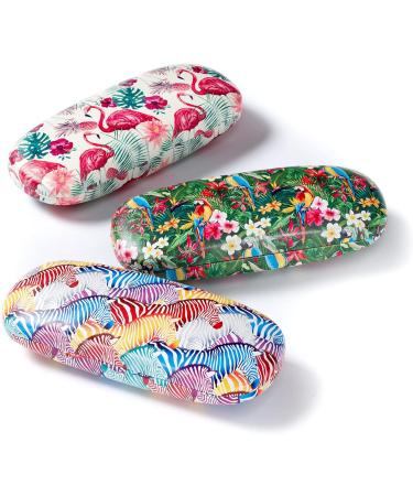 FEFI Wildlife Hardcase Glasses Case & Zebra Microfiber Cloth Stylish & Durable Eyewear Protection | International Shipping - Buy Online on GoSupps.com