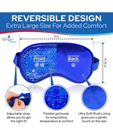 Origin Cure Gel Eye Mask - Reusable Cold Eye Pack for Puffy Eyes, Allergies, and Migraine Relief - Buy Online on GoSupps.com