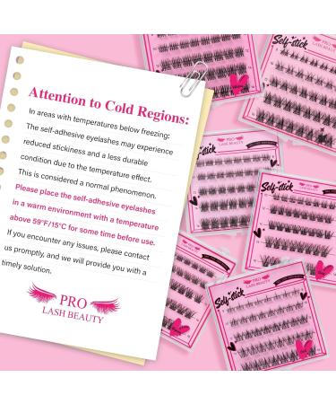 Self Adhesive Eyelashes 40pcs - Reusable No Glue Lash Clusters - Jasmine D-8-16mix - Buy Online on GoSupps.com