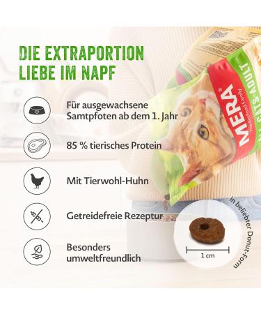 Mera Cats Huhn 2kg - Grain-Free Dry Food for Adult Cats | High Meat Content & Sustainable - Buy Now! - Buy Online on GoSupps.com