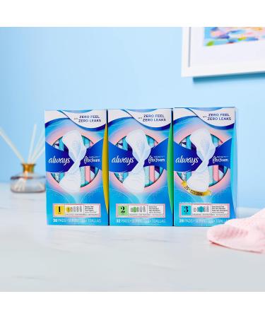 Always Infinity Feminine Pads Size 2 Heavy Flow Absorbency Multipack - 96 Count - Buy Online on GoSupps.com
