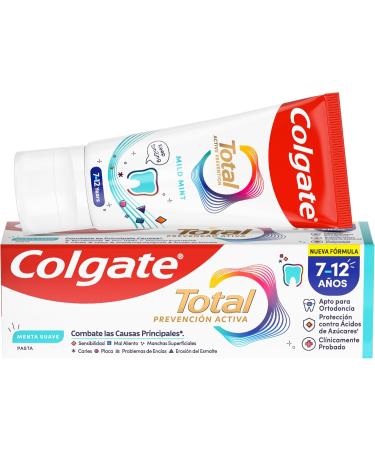  Colgate Colgate Total Junior Children's Toothpaste 50 ml Complete Protection Fluoride Toothpaste Anti-Cavities Protection Antiba - Buy Online on GoSupps.com