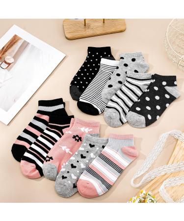 Buy Multi-Colored Women's Sneakers Socks - 10 Pairs Cotton Short Sports Socks for Ultimate Comfort | International Shipping - Buy Online on GoSupps.com