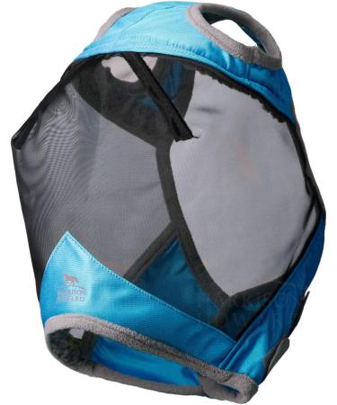 Harrison Howard CareMaster Pro Luminous UV-Proof Fly Mask with Fine Mesh and Fleece Padding - Voodoo Blue (M Cob) | Cob Size - Buy Online on GoSupps.com